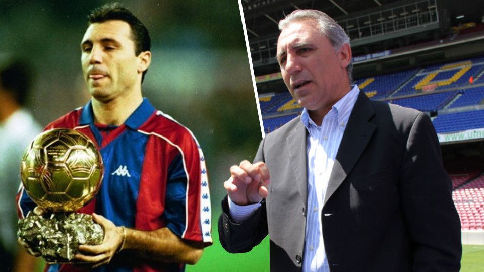 Hristo Stoichkov saat masih memperkuat Barcelona. Copyright: © INDOSPORT/GETTY IMAGES